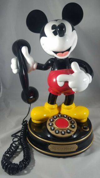 Mickey Mouse Animated Talking Telephone Disney Phone 1997 (telemania)
