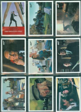 James Bond - Archives 2017 Complete 36 Card For Your Eyes Only - Retro Set