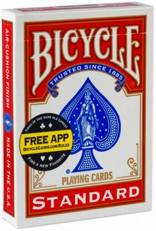 Bicycle Poker Size Standard Index Playing Cards May Vary Red Blue 4 Pack