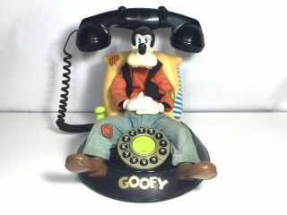 Vintage Walt Disney Goofy Animated Talking Corded Telephone