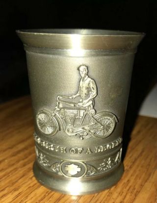 Harley Davidson Pewter Shot Glass The Birth Of A Legend The 1900’s Series ‘00