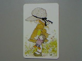1 Swap/playing Card - " Sarah Kay " Cute Little Girl With Doll (blank Back) ^^