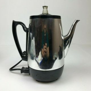 Vintage 70s General Electric 8 Cup Automatic Electric Percolator Coffee Pot