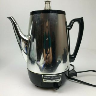 Vintage 70s General Electric 8 Cup Automatic Electric Percolator Coffee Pot 2