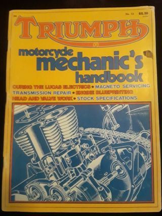 Two Vintage Triumph Motorcycle Mechanics Handbook/ Chopper Guide