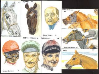 Cigarette/trade/cards.  Brindley (printers).  Horse Racing.  (1987).  (full Set Of 20). )