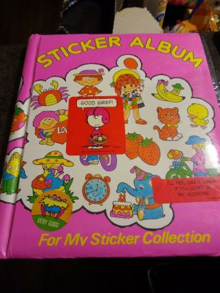 Vintage Girls Pink Sticker Album.  Gentle Treasures