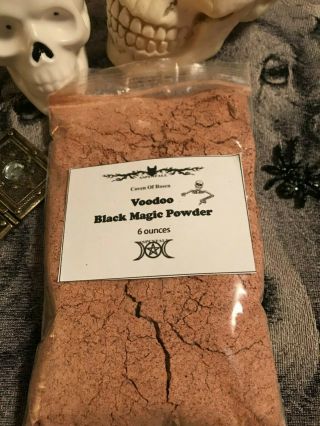 Extra Large Voodoo Black Magic Powder Bag Made By Witches Banishing 6 Ounces