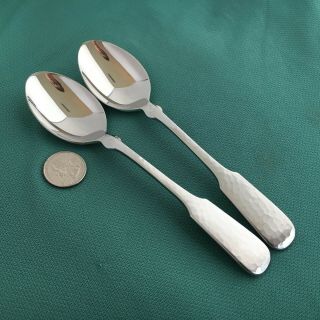 Hammersmith Germany 18/8 Towle 2 Oval Place / Soup Spoons -