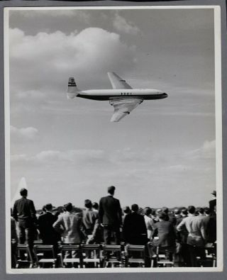 Boac De Havilland Comet G - Alvg Large Vintage Charles E Brown Photo