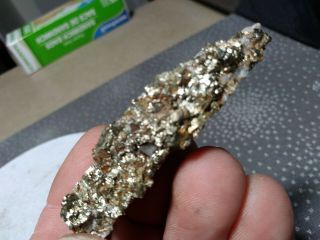 22 Gr Gold And Silver Ore Vein Specimen Rare Chalcopyrite Au Ag Kt