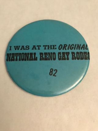 1982 National Reno Gay Rodeo Pin
