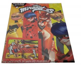 Miraculous 2nd Series Topps Empty Album,  15 Stickers Italy