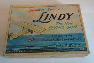 Vintage Card Game Lindy The Flying Game C 1927 Charles Lindbergh