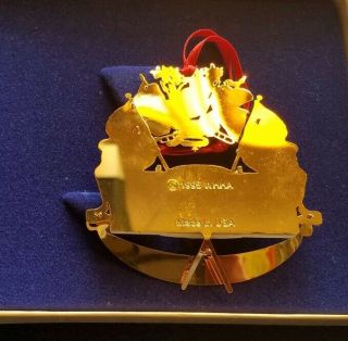 1995 White House Christmas Ornament Historical Association WH w/ American Flags 5