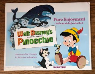 Vintage 1978 Disney Pinocchio Press Kit - 9 Movie Prints 11x14 Technicolor 2