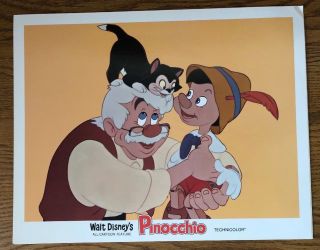 Vintage 1978 Disney Pinocchio Press Kit - 9 Movie Prints 11x14 Technicolor 4