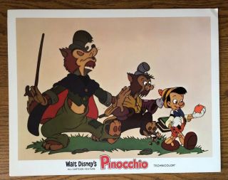 Vintage 1978 Disney Pinocchio Press Kit - 9 Movie Prints 11x14 Technicolor 7