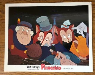 Vintage 1978 Disney Pinocchio Press Kit - 9 Movie Prints 11x14 Technicolor 8