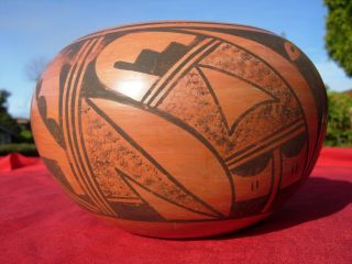 Hopi Pottery Bowl Jar Pot Vase Native American Indian Bessie Namoki Vintage
