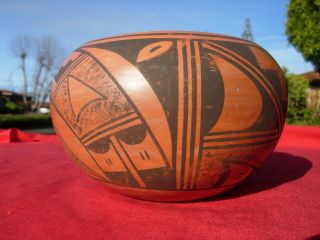 HOPI Pottery Bowl Jar Pot Vase Native American Indian Bessie Namoki VINTAGE 3