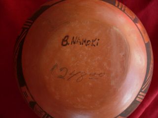 HOPI Pottery Bowl Jar Pot Vase Native American Indian Bessie Namoki VINTAGE 7