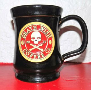 Death Wish Coffee Co.  Mug 2017 Deneen Pottery 12 Oz