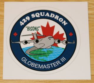 Old Royal Canadian Air Force 429 Squadron Boeing C - 17 Globemaster Iii Sticker
