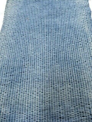 1e01z40 Vintage Japanese Kimono Cotton Fabric Indigo Blue Shibori Dyeing 33.  1 "