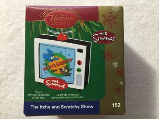 Carlton Cards The Itchy And Scratchy Show 2005 Simpsons Christmas Ornament Tv
