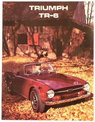 1969 Triumph Tr6 Sales Brochure