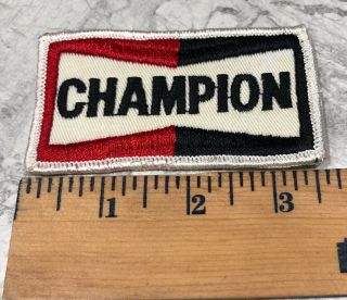 Vintage Champion Spark Plugs Racing Uniform Patch