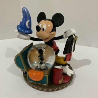 Disney Mickey Mouse Mini Snow Globe - Theater Steamer Trunk Steamboat Willie