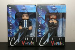 The X - Files Vinimates Agent Scully & Mulder Toys Duchovny Anderson