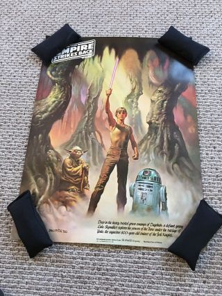 Star Wars Esb Boris Coca - Cola 1 Vintage Poster 24x18 Rare Yoda R2 - D2 Luke