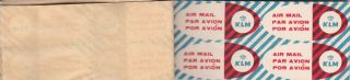 KLM : ROYAL DUTCH AIRLINES 1940 AIRMAIL LABEL BOOKLET 44 LABELS INSIDE 2