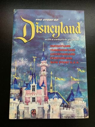 Disney Book Walt Disney The Story Of Disneyland 1955 Opening Year