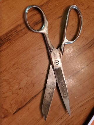 Vintage Wiss Inlaid Steel Forged No.  137 Scissors Shears Made In Usa 7 1/4 "