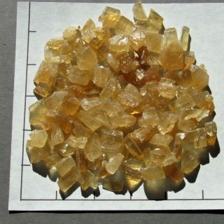 Calcite Chunks,  Honey Citrine 1/2 - 3/4 " Rough 1/2 Lb Bulk Stones Natural