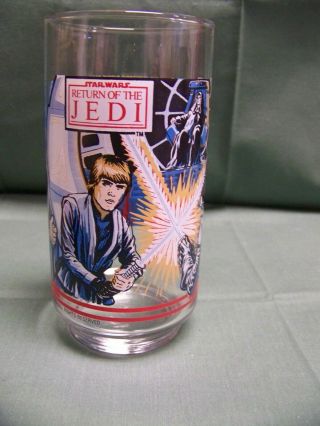 Vintage 1983 Star Wars Return Of The Jedi Burger King 5 1/2 Inch Drinking Glass