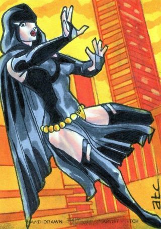 Women Of Dc By Cryptozoic - Color Sketch Card By Adam Cleveland