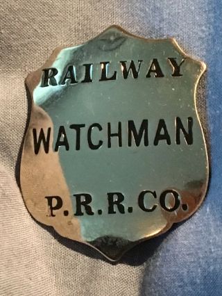 Pennsylvania Railroad Railway Watchmen Badge Obsolete Antique 5
