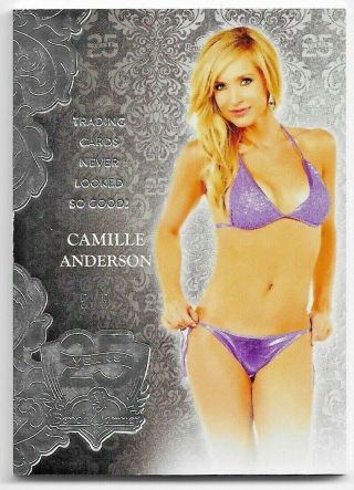 2019 19 Benchwarmer 25 Years Camille Anderson Silver Foil Base Card 22 /5 5/5