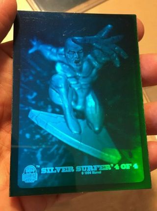 5 - 1994 Marvel Universe 3 - D Hologram Trading Cards Spider - Man,  Wolverine,  Surfer 5