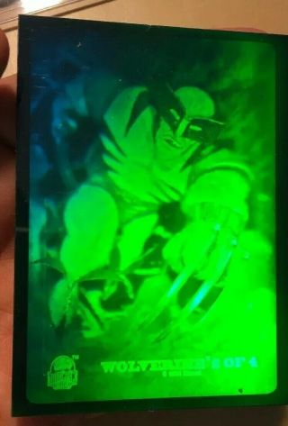 5 - 1994 Marvel Universe 3 - D Hologram Trading Cards Spider - Man,  Wolverine,  Surfer 7