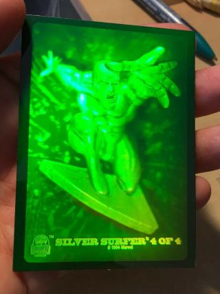 5 - 1994 Marvel Universe 3 - D Hologram Trading Cards Spider - Man,  Wolverine,  Surfer 8