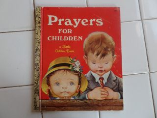Prayers For Children,  A Little Golden Book,  1969 (eloise Wilkin)