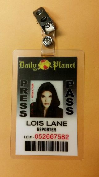 Superman Lois & Clark Id Badge - Lois Lane Reporter Cosplay Prop Costume
