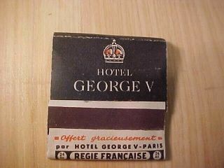 Vintage Paris France,  Hotel George V,  Full Book