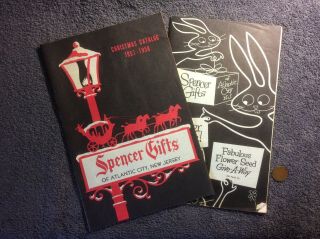 (2) Vintage Spencer Gifts Mail Away Catalogs 1950s Atlantic City